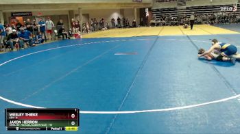 115 lbs Quarterfinals (8 Team) - Jaxon Herron, STMA (St. Michael/Albertville) vs Wesley Thieke, LSH
