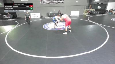 Champ. Round 1 - Geovanni Roman, Canyon Springs High School Wrestling vs Eli Galvan