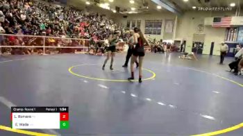 111 lbs Champ. Round 1 - Estella Wade, Sultana vs Leili Romero, Palm Springs