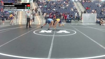 141 lbs Cons. Round 2 - Anthony Santos, Keiser University vs Kaden Brown, Montevallo