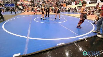 80 lbs Quarterfinal - Daxton Stewart, Vian Wrestling Club vs Tripp Eldridge, Honey Badgers Wrestling Club