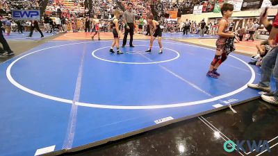 80 lbs Quarterfinal - Daxton Stewart, Vian Wrestling Club vs Tripp Eldridge, Honey Badgers Wrestling Club