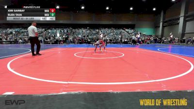 61 lbs Consi Of 16 #2 - Jori Saribay, Nakamura Wrestling vs Eliza Taua, Nakamura Wrestling