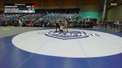 120 lbs Round Of 16 - Easton Olson, Riverton vs Drake VomBaur, Severance