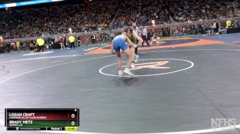 D1-157 lbs Cons. Round 1 - Logan Craft, Lakeview HS (St Clair Shores) vs Brady Metz, Howell HS