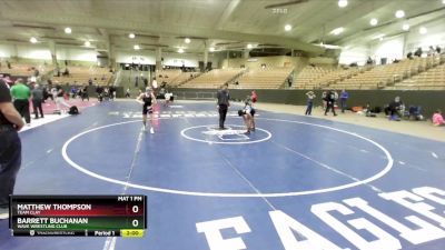 100 lbs Cons. Round 3 - Matthew Thompson, Team Clay vs Barrett Buchanan, Wave Wrestling Club