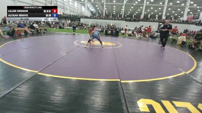 100 lbs Lillee Denson, Michigan Blue vs Alyaah Bravo, California Gold