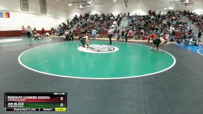 215 lbs Champ. Round 3 - Ian Black, Thunder Basin vs Rodolfo (Junior) Gonzalez, Natrona County