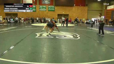 184 lbs Champ. Round 1 - Derek Richards, Moorpark College vs Sebastian Anderson, Palomar College