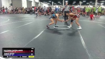 135 lbs Round 2 (8 Team) - Allyson Castellanos, Cordoba Trained vs Sarah Booz, Xtreme Team