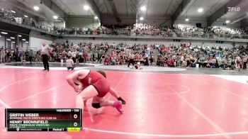 150 lbs Champ. Round 1 - Griffin Weber, Richmond Youth Wrestling Club-AA vs HENRY BROWNFIELD, Pirate Powerhouse Wrestling Academy-AA