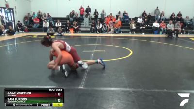 JV-7 lbs Round 3 - Sam Burgos, Newman Catholic vs Adam Wheeler, Waukon