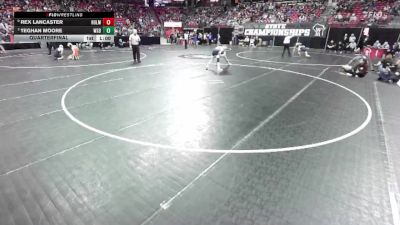 D1-106 lbs Quarterfinal - Teghan Moore, West Salem/Bangor vs Rex Lancaster, Holmen