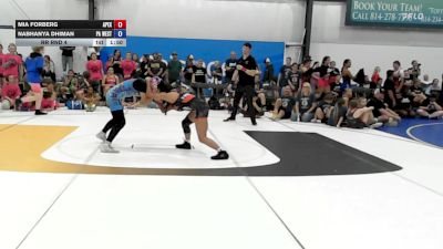 50 lbs Rr Rnd 4 - Mia Forberg, Apex (OH) Girls - W vs Nabhanya Dhiman, PA West Yellow - W