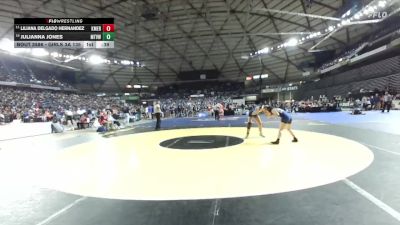 Girls 3A 135 lbs Cons. Round 3 - Liliana Delgado Hernandez, Kent Meridian (Girls) vs Julianna Jones, Mountain View (Girls)