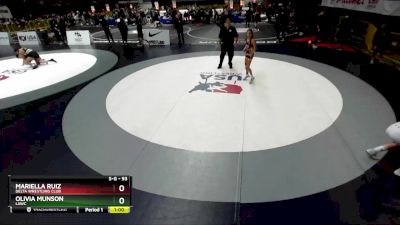 93 lbs Round 2 - Olivia Munson, LAWC vs Mariella Ruiz, Delta Wrestling Club