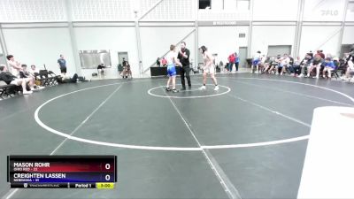 126 lbs Placement Matches (8 Team) - Mason Rohr, Ohio Red vs Creighten Lassen, Nebraska