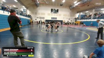 145-153 lbs Round 2 - Kaleb Fowler, Worland Middle School vs Chase Stockman, Riverton Middle School