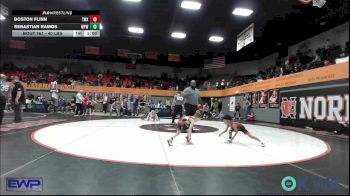 40 lbs Consolation - Boston Flinn, Team Worx vs Sebastian Ramos, Weatherford Youth Wrestling