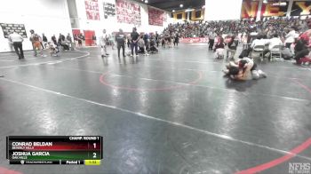 157 lbs Champ. Round 1 - Conrad Beldan, Beverly Hills vs Joshua Garcia, Oak Hills