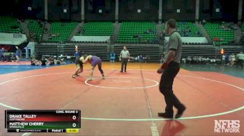 220 lbs Cons. Round 3 - Matthew Cherry, Springville vs Drake Talley, Scottsboro