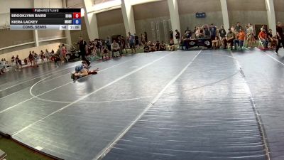 130 lbs Cons. Semis - Brooklynn Baird, South Dakota vs Kiera Lackey, Montana