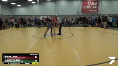 76-82 lbs Round 2 - Amber Stoneman, Louisa Youth Wrestling Club vs Mia Williams, Kellam Mat Rats Wrestling Club