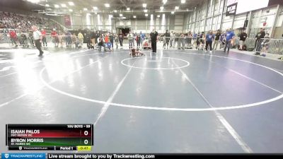 59 lbs Cons. Round 3 - Isaiah Palos, Mat Demon WC vs Byron Morris, St. Maries WC