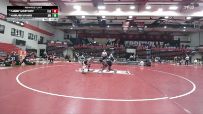 141 lbs Cons. Round 2 - Danny Martinez, SIUE vs Khimari Manns, Brown