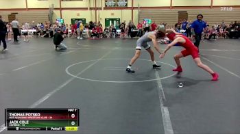 105-110 lbs Quarterfinal - Jack Cole, Combine vs Thomas Potsko, Mat Assassins Wrestling Club