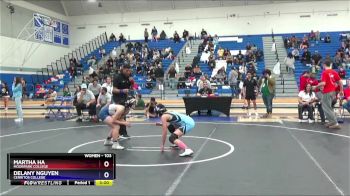 103 lbs Cons. Round 1 - Martha Ha, Moorpark College vs Delany Nguyen, Cerritos College