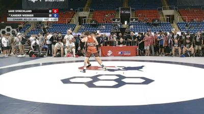 113 lbs Champ. Rd Of 128 - Jake Strickland, South Carolina vs Xander Webber, Ohio