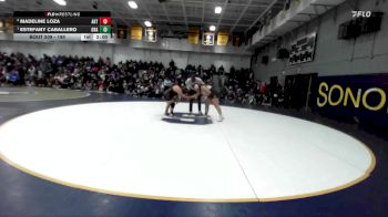 190 lbs Quarterfinal - Estefany Caballero, Orange vs Madeline Loza, Artesia