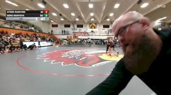 190 lbs Semis & 1st Wrestleback (8 Team) - Ayden Sanchez, Riverton vs Gene Montoya, Rock Springs