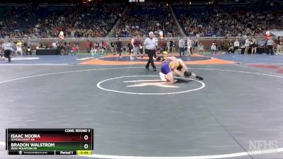 D4-165 lbs Cons. Round 3 - Bradon Walstrom, Iron Mountain HS vs Isaac Noora, Schoolcraft HS