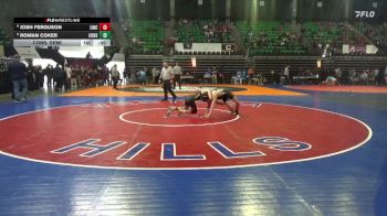 5A 120 lbs Cons. Semi - Josh Ferguson, Lincoln vs Roman Coker, Corner