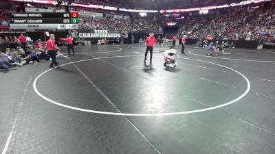 132 lbs Semis - Brady Collins, East Troy vs Briggs Weigel, Belmont/Platteville