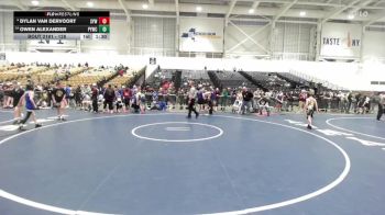 128 lbs 1st Place Match - Dylan Van Dervoort, Shaker Youth Wrestling vs Owen Alexander, Penfield Youth Wrestling Club