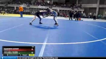 125 lbs Finals (8 Team) - Mitchell Olson, Z-M (Zumbrota-Mazeppa) vs Kameron Sather, UNITED