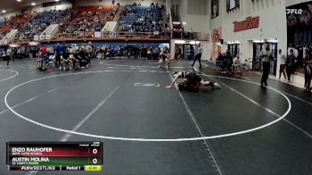 106 lbs Cons. Semi - Austin Molina, St. Mary`s Ryken vs Enzo Rauhofer, Boys` Latin School