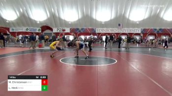 141 lbs Consolation - Mitchel Christensen, Central Michigan vs Lincoln Heck, WyoSemPrep