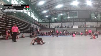 52-57 lbs Round 4 - Penelope Hall, Thunder Wrestling Club vs Bailey Winch, Thoroughbred Wrestling Academy