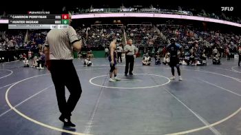 3A 175 lbs Champ. Round 1 - Hunter Ingram, West Rowan High School vs Cameron Perryman, Dudley