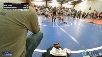 58 lbs Consi Of 4 - Jack Arias, Owasso Takedown Club vs Hudson Massara, Barnsdall Youth Wrestling