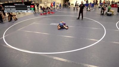 10U - 63 lbs Cons. Round 3 - Alex VanHal, NRHEG Panther Youth Wrestling Club vs Oliver Turek, Waconia Wrestling Club