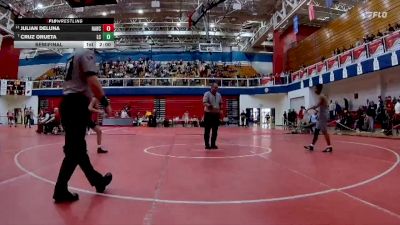 106 lbs Semifinal - Julian DeLuna, Hanover Central vs Cruz Orueta, Lake Central