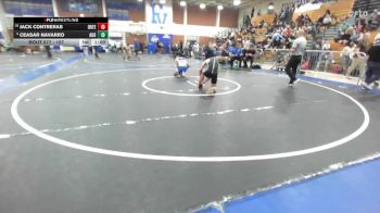 157 lbs Cons. Round 4 - Ceasar Navarro, Agoura vs Jack Contreras, Duarte