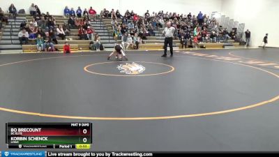 B-1 lbs Quarterfinal - Bo Brecount, DC Elite vs Korbin Schenck, LMWC