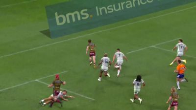 Tim Ryan Scores For The Queensland Reds Against The Blues In 2024 Super Rugby Pacific