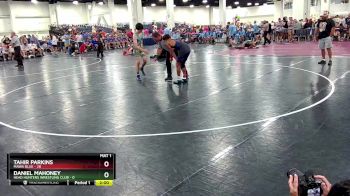 138 lbs Round 7 (8 Team) - Tahir Parkins, MAWA Blue vs Daniel Mahoney, Head Hunters Wrestling Club